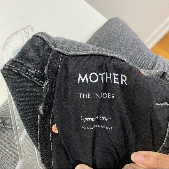 Mother The Insider Bootcut Slim Jeans in Supermoon Stripe Size 24 - Picture 11 of 16
